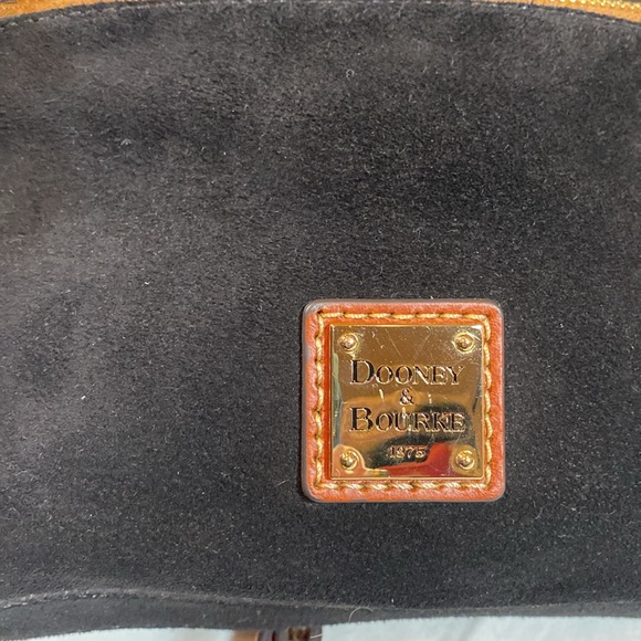 Dooney & Bourke Black Suede Crossbody Bag - Picture 7 of 12